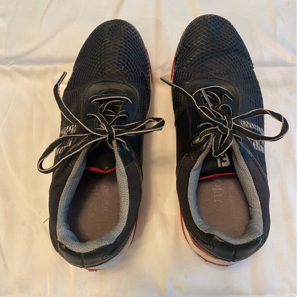 Stylish Black Boys Foot Joy Golf Shoes